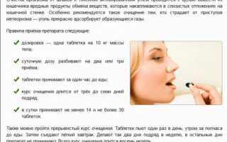 Активированный уголь при метеоризме: советы по применению