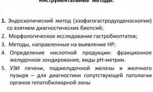 Дифференциальный диагноз хронического гастрита и язвенной болезни таблица